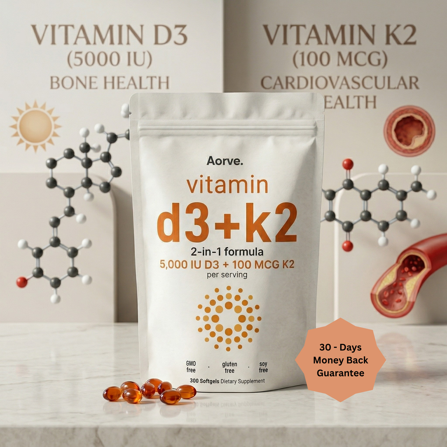 Vitamin D3 & K2